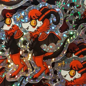 Razzle Holographic Sticker (Hazbin Hotel)