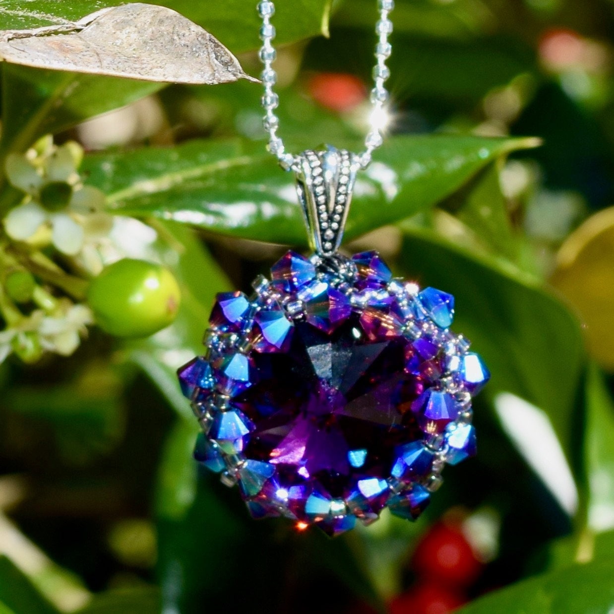 Swarovski Crystal Statement Necklace Etsy