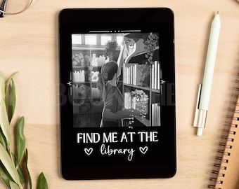 Pantalla de bloqueo de Kindle de la biblioteca, protector de pantalla de Romantasy para Kindle, fondo de pantalla de Kindle, romance oscuro y obsceno, accesorios para Kindle Paperwhite, fantasía