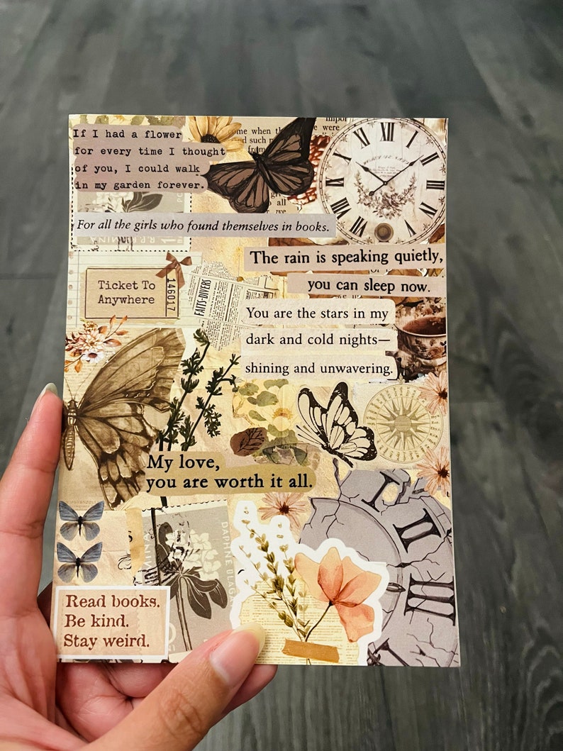 Kindle Insert for Clear Case, Vintage Book Theme, Kindle Skin, Bookish ...
