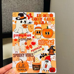 Kindle Insert for Clear Case, Fall Book Theme, Kindle Skin, Bookish Kindle Stickers, Fall Halloween, Paperwhite, Bookish Smut Accessories