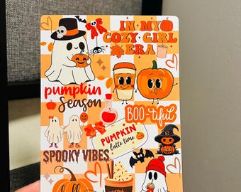 Kindle Insert for Clear Case, Fall Book Theme, Kindle Skin, Bookish Kindle Stickers, Fall Halloween, Paperwhite, Bookish Smut Accessories