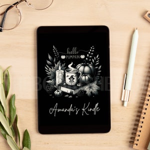 Custom Kindle Lock Screen, Fall Halloween pumpkin theme Kindle Screen Saver, Kindle Wallpaper, Kindle Paperwhite Accessories, Fantasy, Smut
