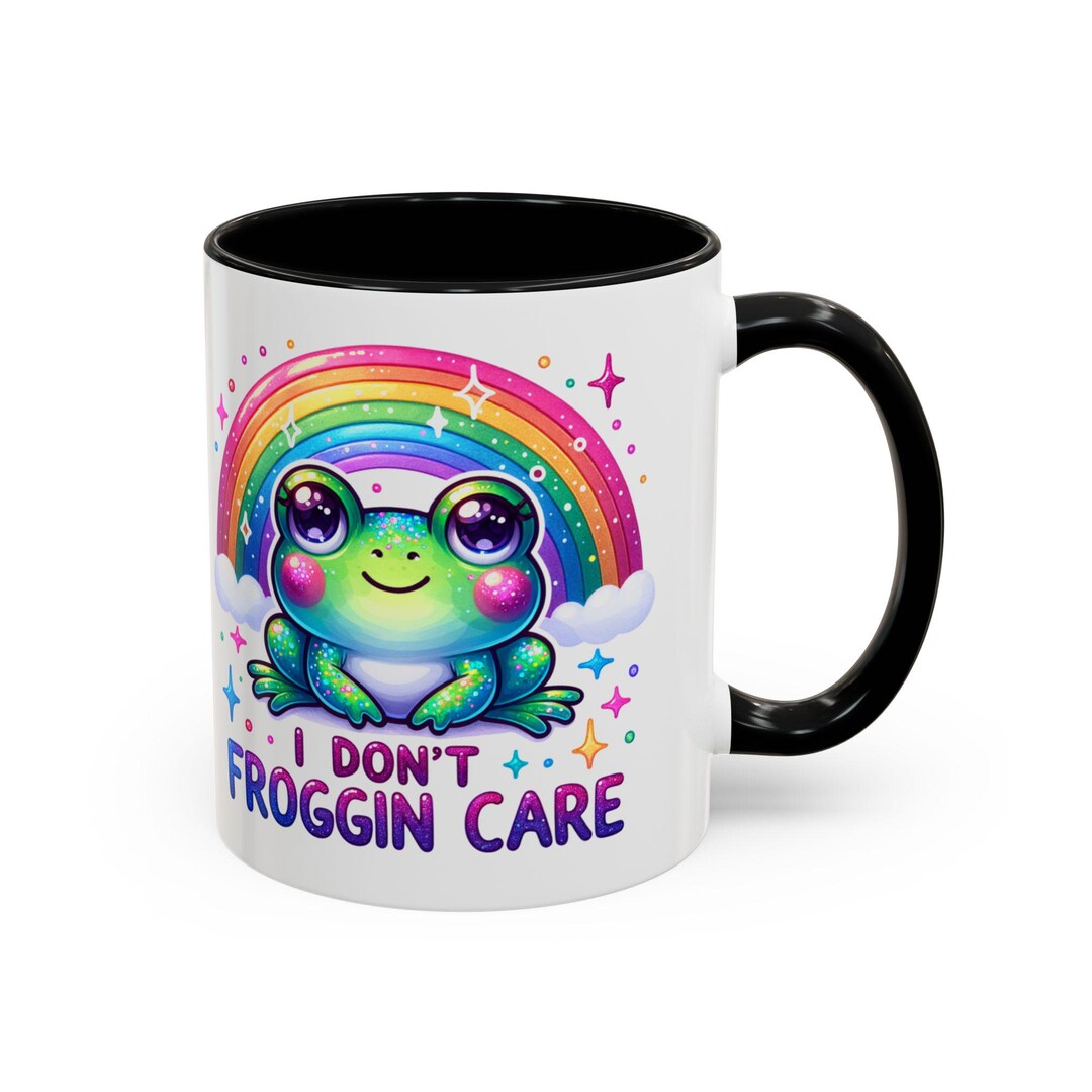 Colorful Frog Coffee Mug, Playful Rainbow Kitchen Decor - Etsy