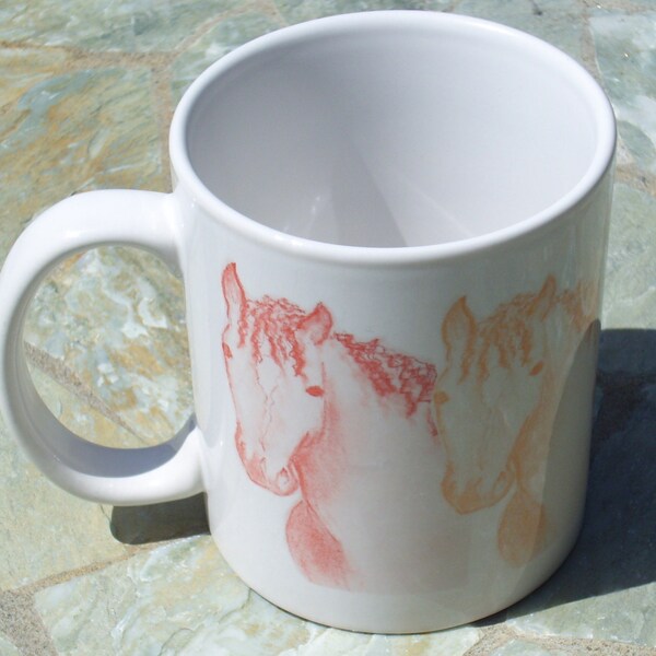 Curly Horse Mug   Color Mug