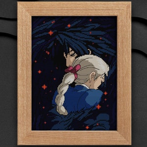Howl&#39;s Moving Castle Cross Stitch Pattern: Anime Design (PDF Pattern)