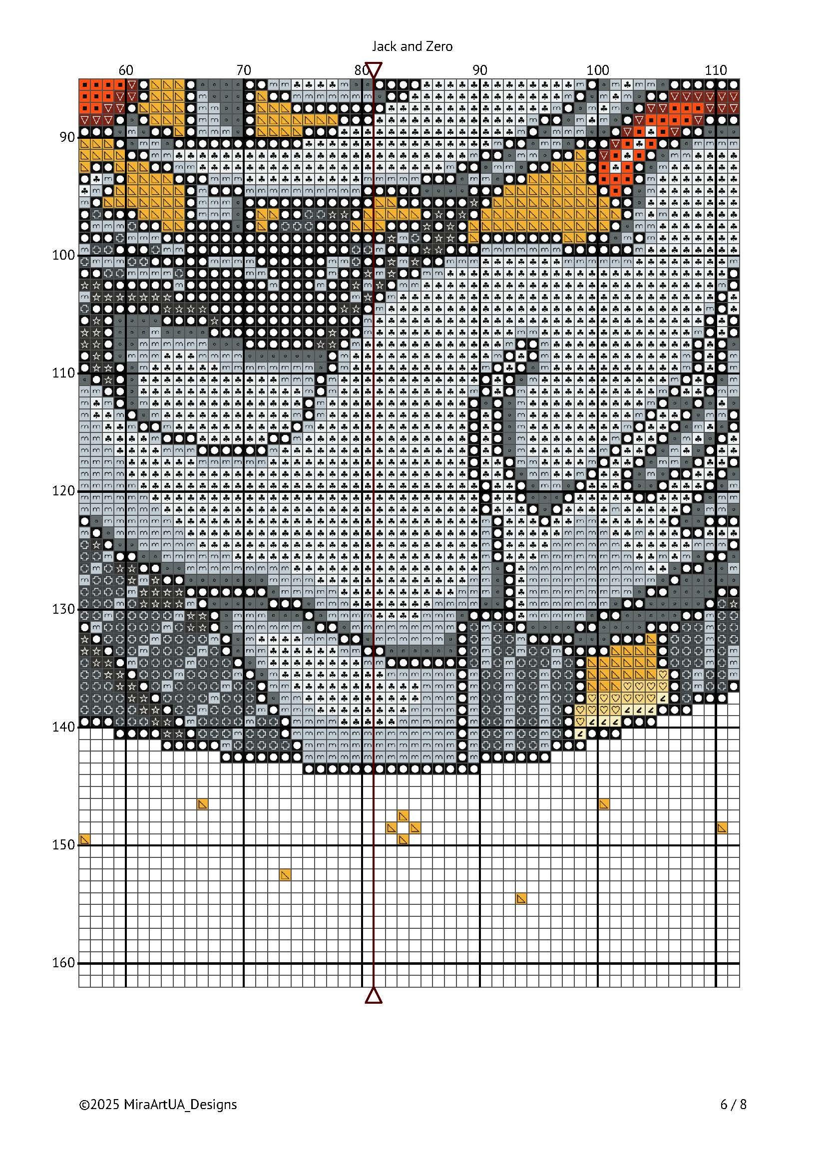 Jack and Zero Cross Stitch Pattern: Nightmare Before Christmas (PDF) - Etsy