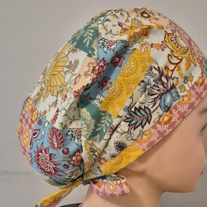 Patchwork - Retro - Bunte Baumwolle chirurgische Haube Theater Scrub Hats Arzt Krankenschwester Tierärzte Zahnarzt Küche Hand