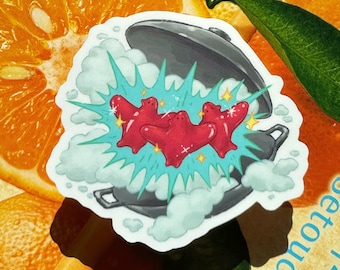 Autocollant en vinyle Marcille Familier | autocollant Meshi de donjon | Délicieux dans l'art des donjons