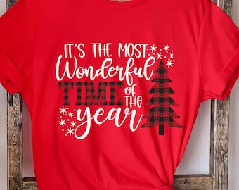 Christmas Time Shirt: Holiday Tree Tee, Family Matching Sweater