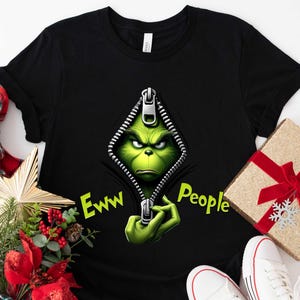 Ew People Grinch Christmas Shirt, Smiling Face Xmas Gift
