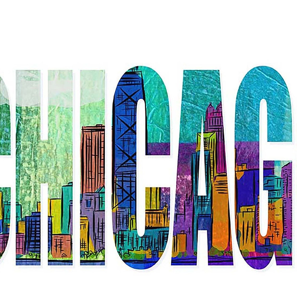 Chicago Wall Art City Skyline Print Mother's or Etsy