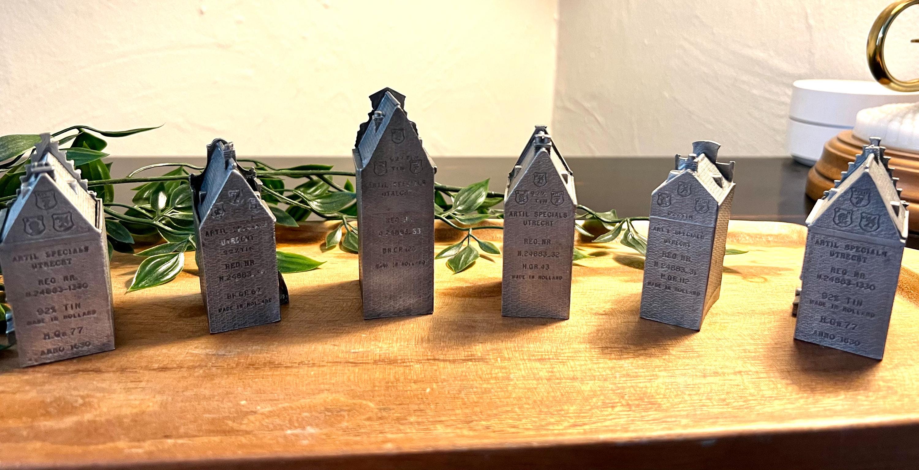 Tin Artil Specials Utrecht Vintage Small Dutch Houses Set of 6 - Etsy