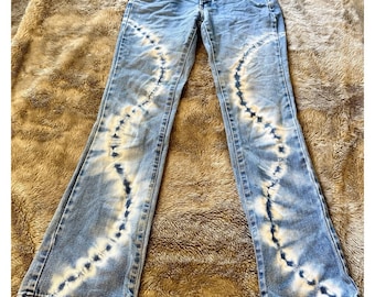 Vintage Zana Di Tie Dye Jeans Juniors Size 3 1990's