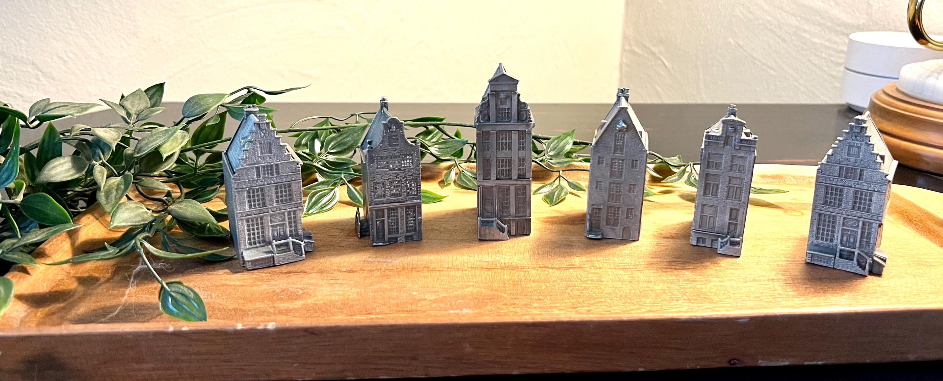 Tin Artil Specials Utrecht Vintage Small Dutch Houses Set of 6 - Etsy