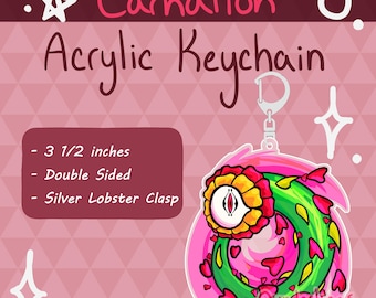 Carnation Grace Roblox Acrylic Keychain