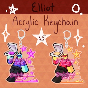 Forsaken PREORDER!! Elliot / Alien Elliot 3.5 In. Acrylic Keychain