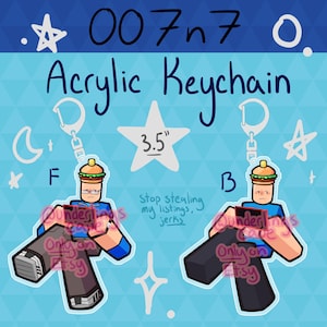 Forsaken 007n7 3.5 In. Acrylic Keychain