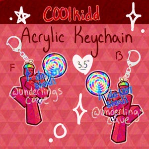 Forsaken c00lkidd / coolkid 3.5 In. Acrylic Keychain