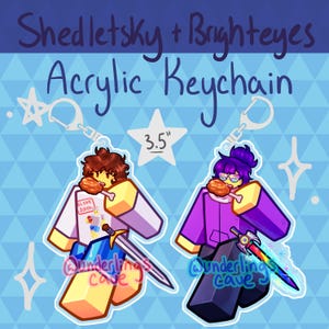 Forsaken Shedletsky / Brighteyes 3.5 In. Acrylic Keychain