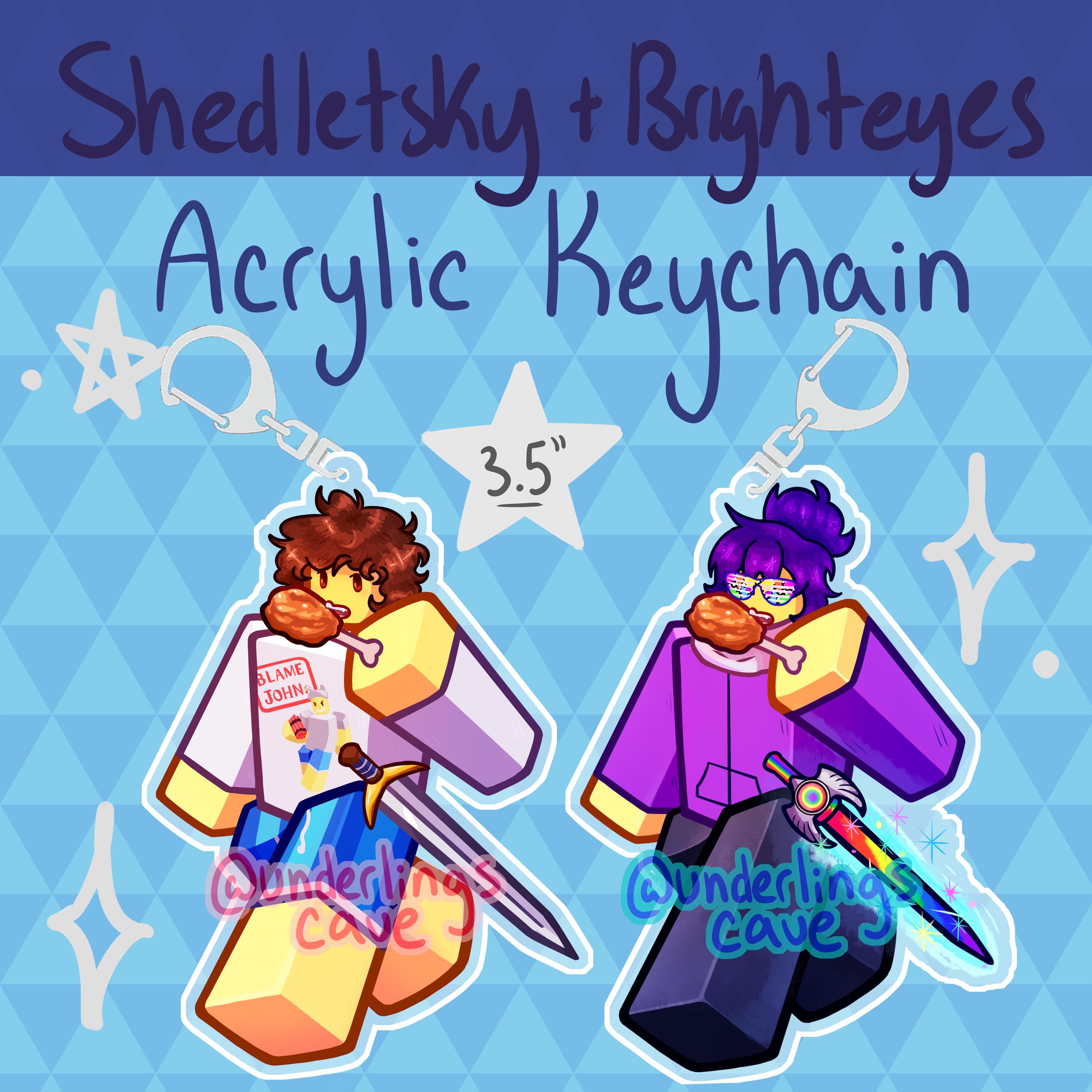 Forsaken Shedletsky / Brighteyes 3.5 In. Acrylic Keychain