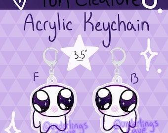 TBH autism creature 3.5 inch acrylic keychain