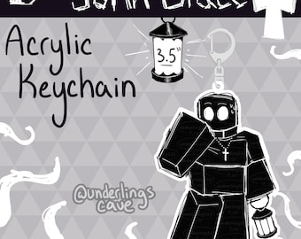 Llavero acrílico de 3,5 pulgadas de Grace Sinner / John Grace Roblox