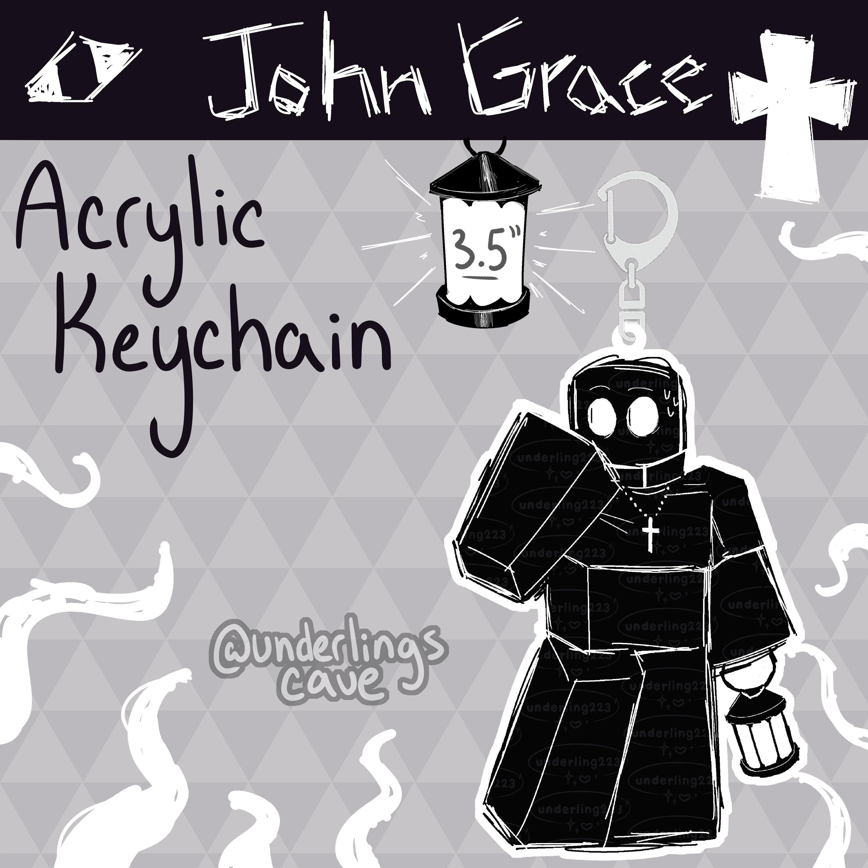 Grace Sinner / John Grace Roblox 3.5 Inch Acrylic Keychain - Etsy