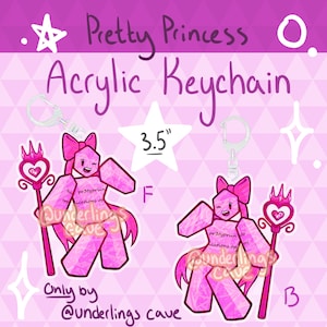 Forsaken Pretty Princess 3.5 In. Acrylic Keychain