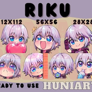 Kingdom Hearts, Kingdom Hearts Riku, Riku Emote, Kingdom Hearts Riku Emote, Riku Emote, Riku Anime Emotes, Discord/Twitch/Youtube Emotes