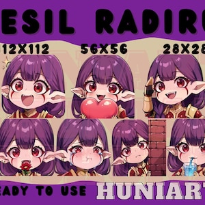 Solo Demon Esil Emotes, Level Esil Radiru Emotes, Esil Emotes, Solo Level Radiru Emotes, Anime Set Emotes, Discord/Twitch/Youtube Emotes