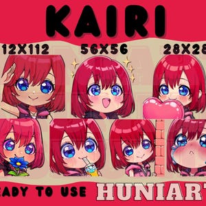Kingdom Hearts, Kingdom Hearts Kairi, Kairi Emote, Kingdom Hearts Kairi Emote,Kairi Emote, Kairi Anime Emotes, Discord/Twitch/Youtube Emotes