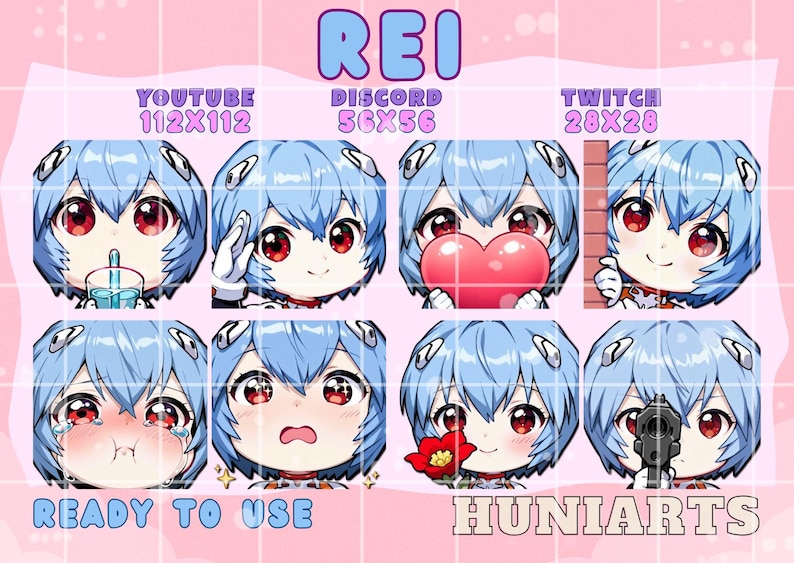 Mecha Anime Girl,rei Emote,mecha Rei Emote, Rei Emote,reiemotes, Blue ...