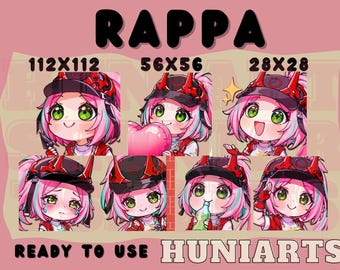 Honkai Star Rail Rappa Twitch & Discord Emotes | HSR Rappa Emote Pack | Pink Hair Martial Artist | Kawaii VTuber Streamer Gift