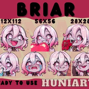 League of Legends Briar Emotes,League of Legends Briar,Briar Emotes,Briar Anime Emotes, Discord/Twitch/Youtube Emotes ,LoL, League of legend