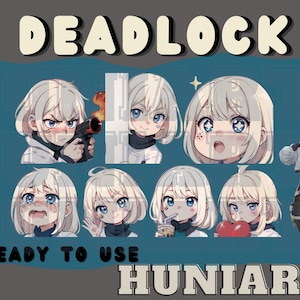 Valorant Deadlock Emote, Valorant Deadlock, Valorant Deadlock Emotes, Valorant Deadlock,Valorant Anime Emotes, Discord/Twitch/Youtube Emotes