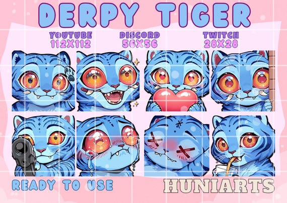 デーモンハンターダーピータイガーエモート、K-ポップタイガーエモート