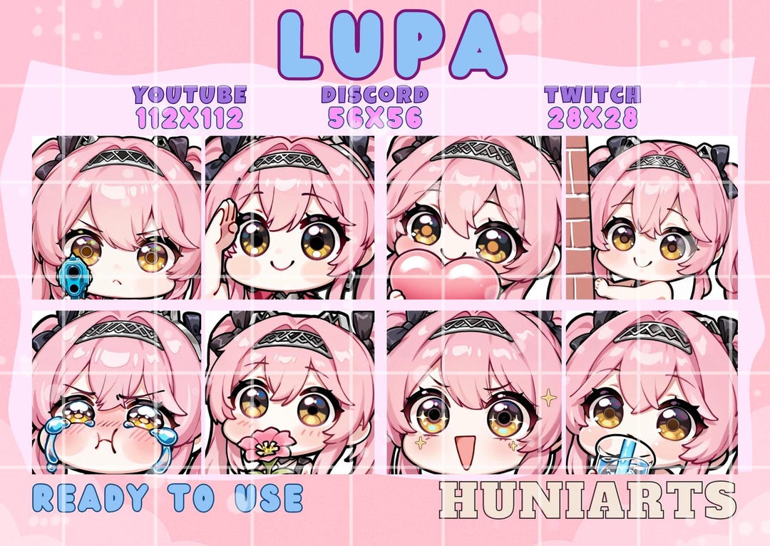 Wuthering Waves Lupa Emotes Lupa Emote,ww Lupa Anime Emote,lupa Chibi ...