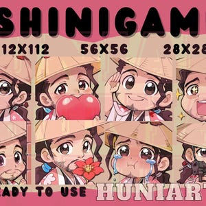 Shinigami Emote,Brown Hair Boy Emote,Shinigami Emote,Shinigami Emote,1st Division Captain,Anime Emotes,Chibi Emot for Twitch/Discord/Youtube
