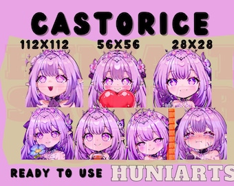Honkai Star Rail Castorice Emotes, Castorice Emote, Castorice Anime Emote, Chibi Emotes, Anime Set Emotes, Discord/Twitch/Youtube Emotes