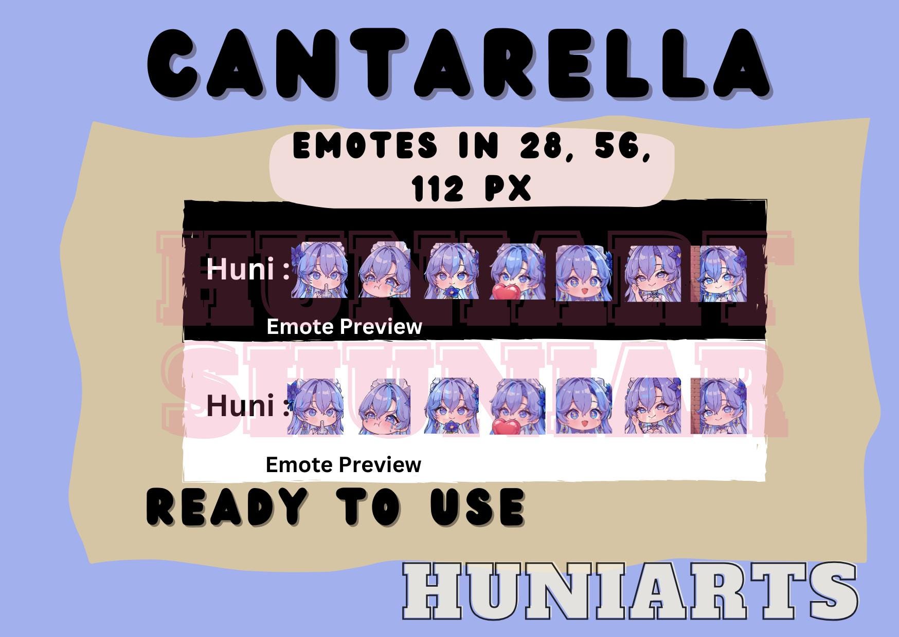 Wuthering Waves Cantarella Twitch & Discord Emotes | Wuwa Cantarella ...