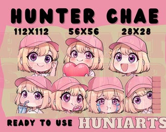 Solo Leveling Chae Hae-In Twitch & Discord Emotes | Solo Leveling Chae Hae-In Emote Pack | S Rank Hunter | Kawaii VTuber Streamer Gift