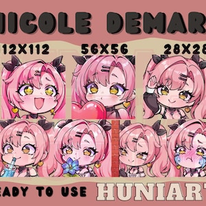 Zenless Zone Zero Nicole, ZZZ Emotes, ZZZ Nicole Demara, ZZZ Nicole, Nicole Emote Set Anime Emotes, Zhu Yuan,Discord/Twitch/Youtube Emotes