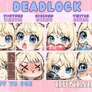 Valorant Deadlock Emote,Valorant Deadlock,Valorant Emote,Valorant Deadlock Emotes,Deadlock Anime Emotes,Discord/Twitch/Youtube Emotes