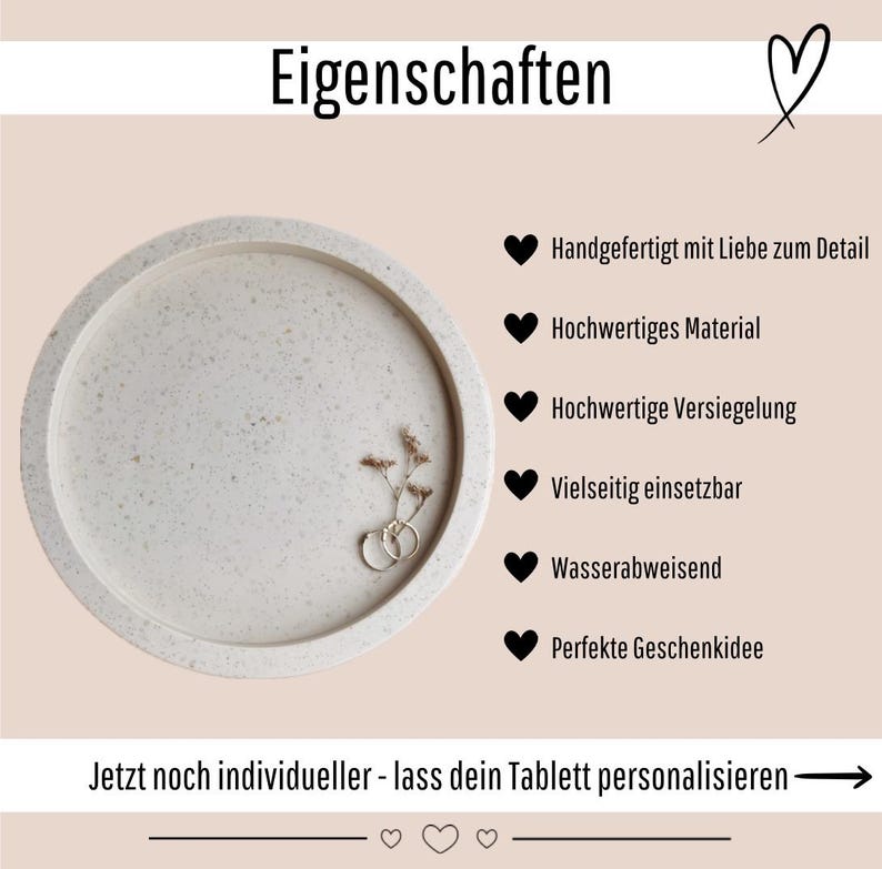 Minimalistisch modernes stilvolles Tablett | Elegant dekorativ organisierter steiniger Dekoteller | Personalisierte rustikale Stein Heimdeko | Tablett mit Steinen