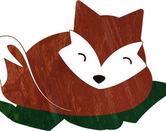 Sleepy little Fox Sticker