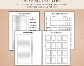 Book Challenge Printables, Read 25, 50, 75 and 100 Books, Book Journal Pages, Reading Planner, Digital Book Tracker, Reading Journal 2025