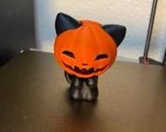 3d Printed Cat Jack O'Lantern
