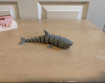 3d Printed Articulated Flexi Shark Fidget Toy