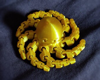 3d Printed Articulated Flexi Octopus Fidget Toy
